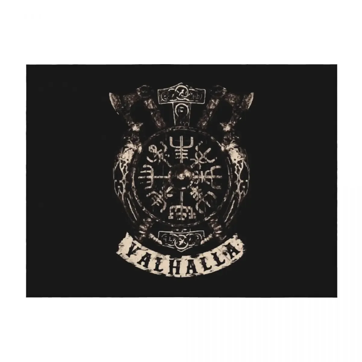 

Valhalla Emblem Throw Blanket Heavy Thins Thermal Summer Beddings Blankets