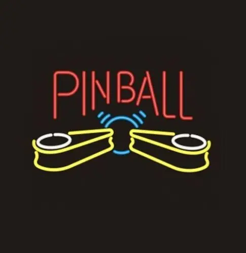 1e,Pinball Video Game 24;x20; Neon Sign Lamp Light Hanging Nightlight Business EY