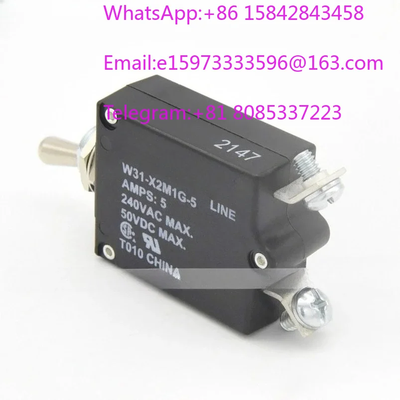 1 piece suitable for W31-X2M1G-5 5A 4-1393247-2 UL CSA 1-50Amps Thermal Control Circuit Breaker
