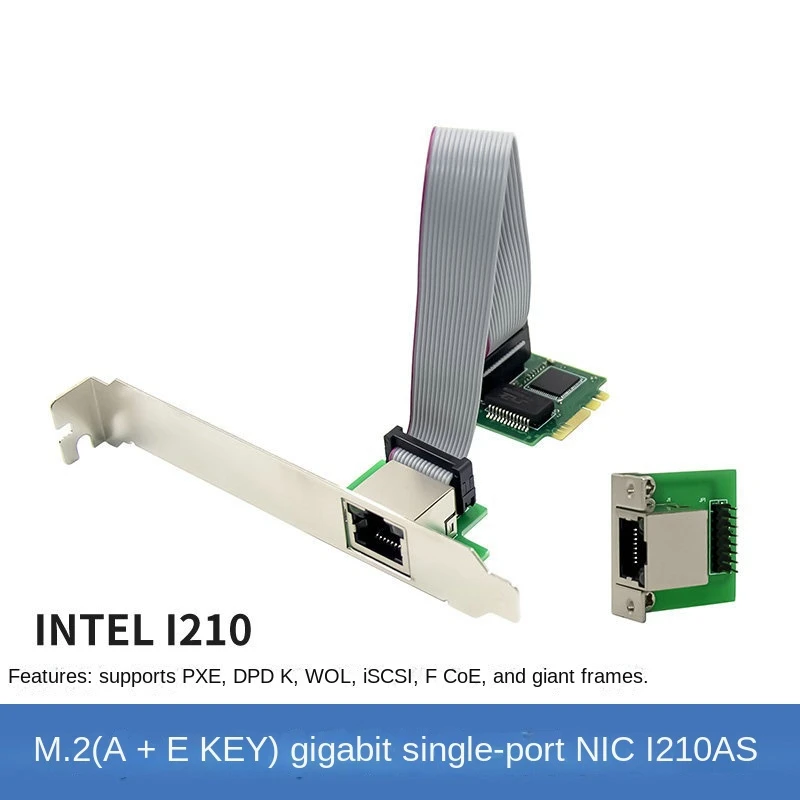 Gigabit M2 lan card with Intel I210 chipset A+E Key port M.2 network card