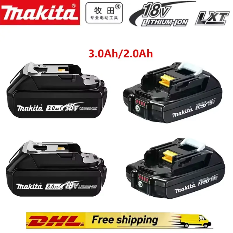 

3000mAh 2.0Ah original Makita battery 18V 3Ah rechargeable battery,replacing Makita BL1830BL1840BL1850BL1860B, power tool batter
