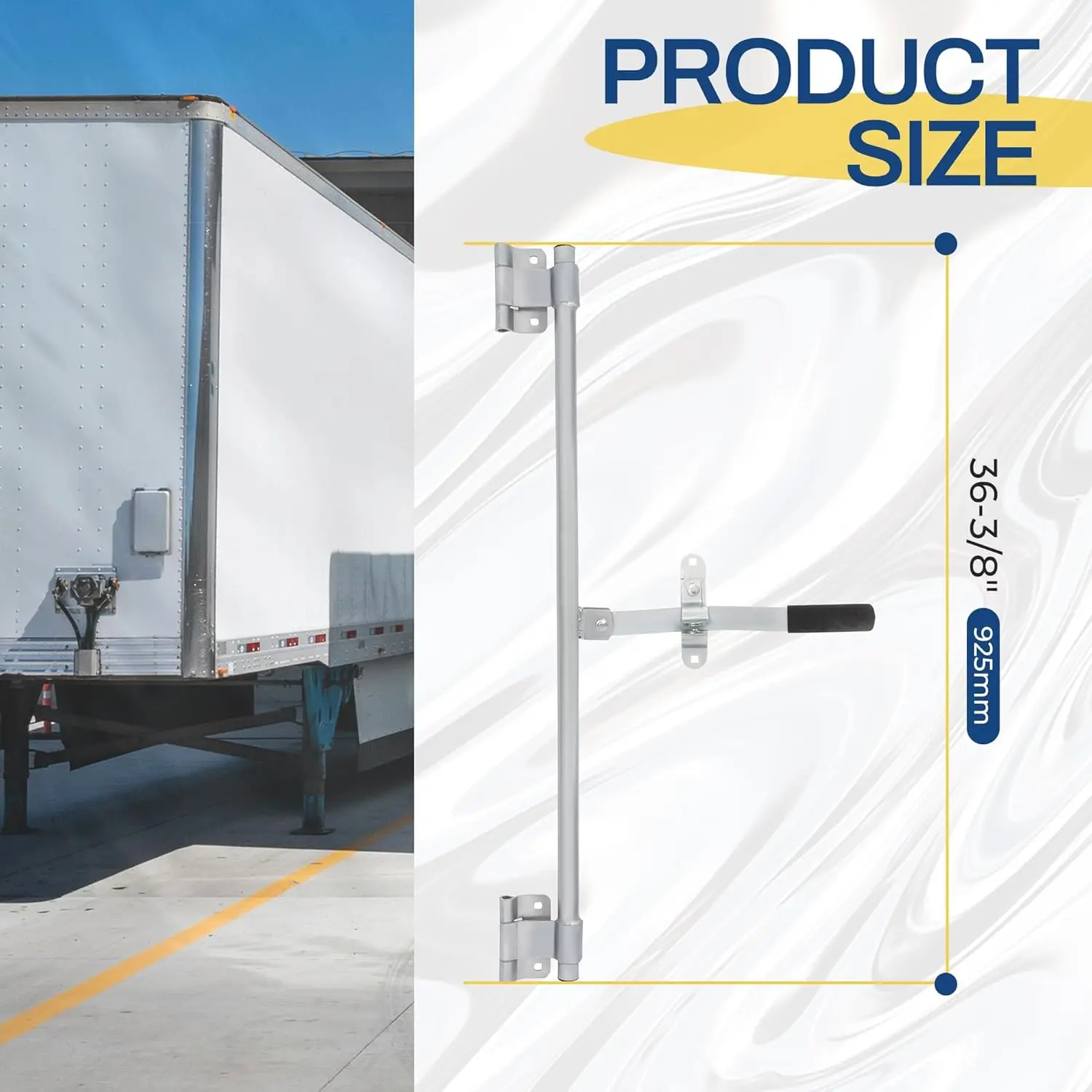 

36" Trailer Cam Bar Lock for Enclosed Cargo Trailer Folding Ramp Door/RV Hauler Fold Down Door Swing Hinge Handle·New Popularity