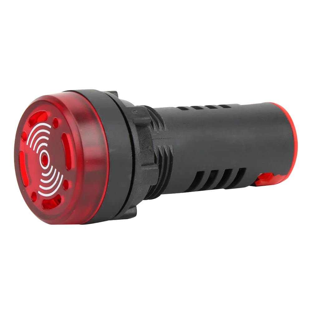10 قطع بيرم ®   LED الطنان AD16 ‐ 22SM مؤشر إنذار فلاش أحمر مصباح الجرس AC / DC24V