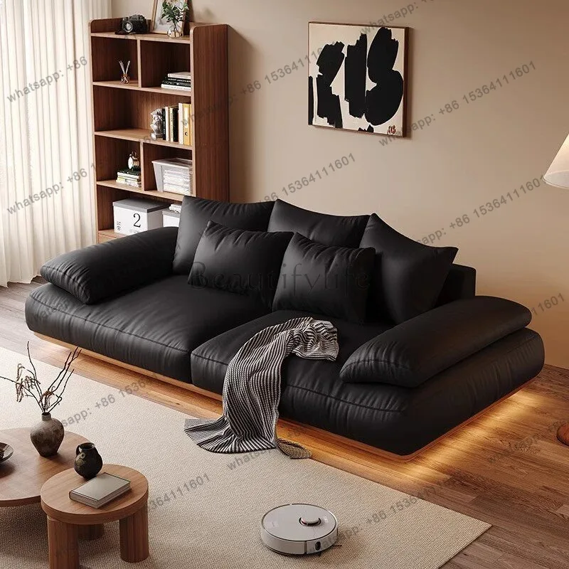

Armrest Cushion Living Room Sofas Lounge Soft Design Minimalist Sofa Relaxing Comfortable