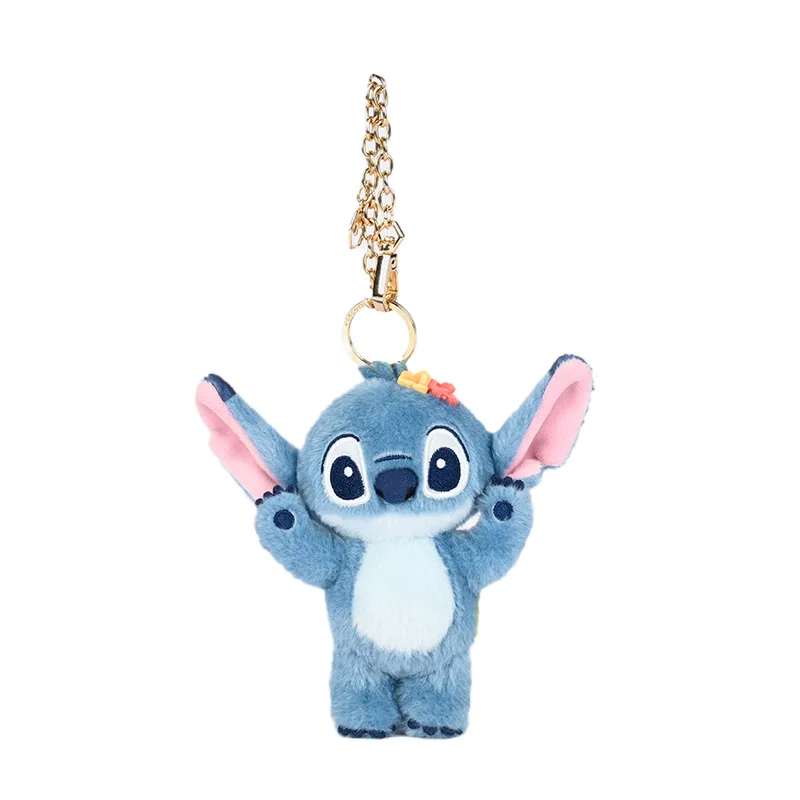 Disney Lilo&stitch Angel Plush Toys Kawaii Backpack Pendant Cute Cartoon Couple Keychain Doll Decoration Friends Holiday Gift
