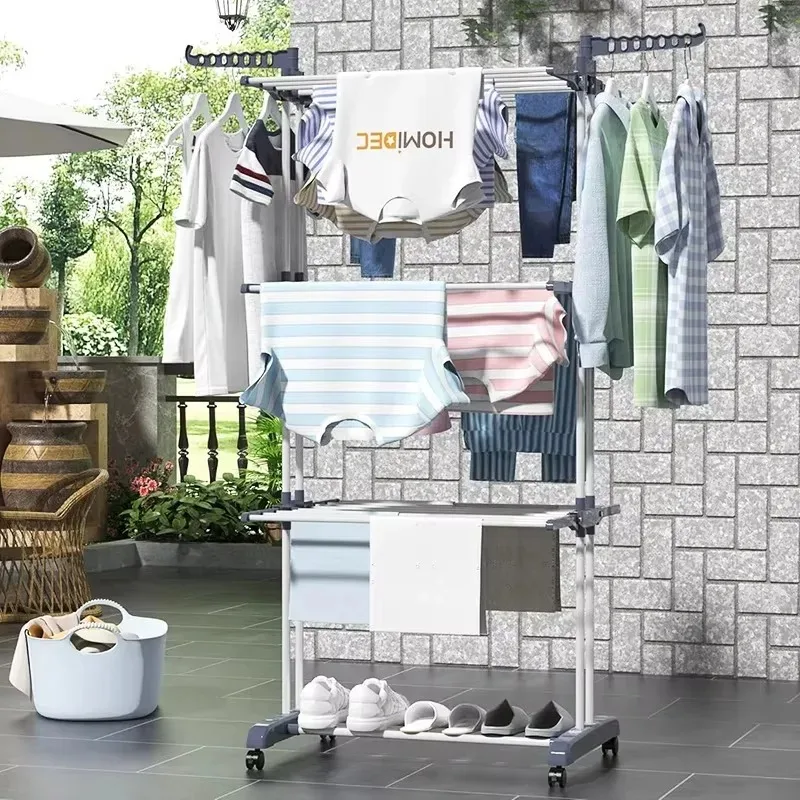 

Горячая распродажа: Складная сушилка для дома из нержавеющей стали, металлическая, экономит место, для сушки белья