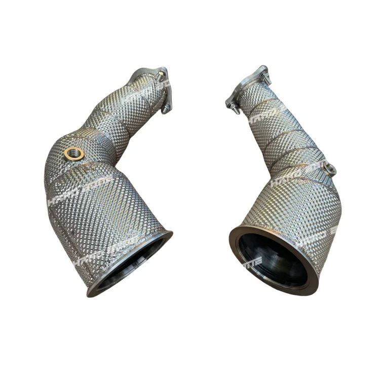 

Высококачественный теплоотводящий патрубок из нержавеющей стали 304 для выхлопной системы Audi RS4 B9, RS5 B9 с мини-каталитическим нейтрализатором