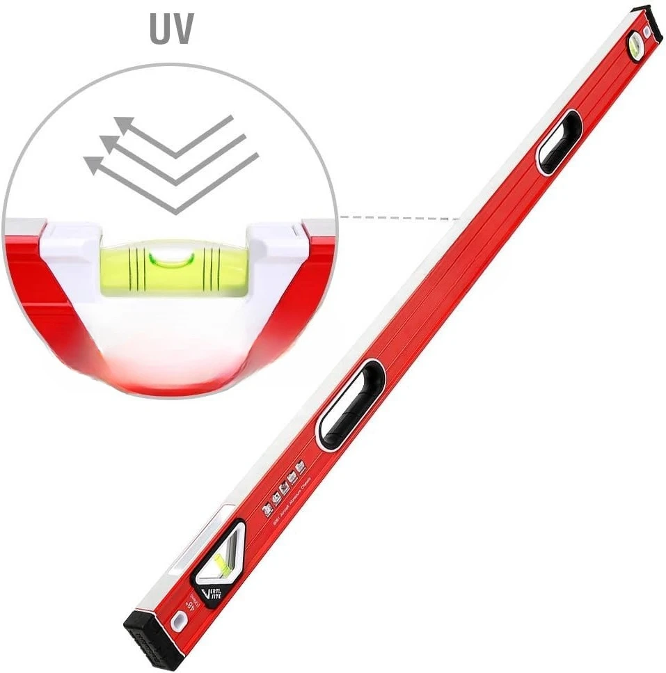 

48in. Double View Vertical Site I-box Spirit Level