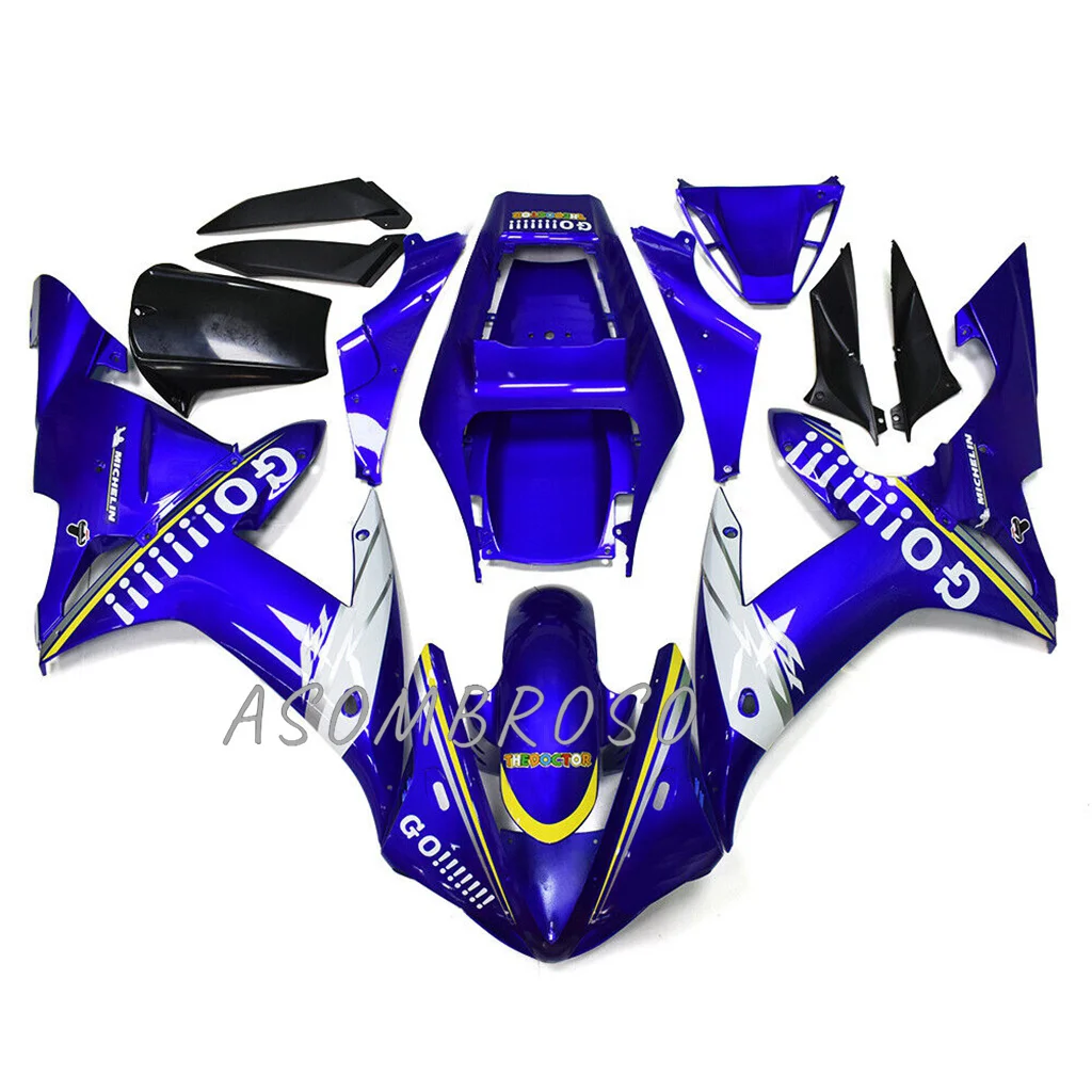 Bodywork Kit for YAMAHA YZF-1000 YZF-R1 YZFR1 02 03 Blue Lucky Body YZF R1 02-03 YZFR 1 2003 Motorcycle Fairing