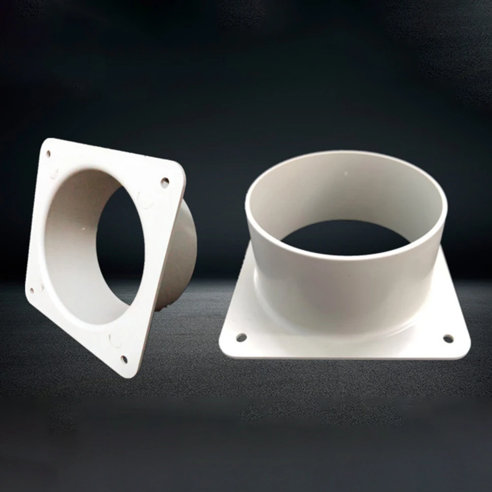 100-300MM Air Vent Duct Connector Flange Straight Ventilation Pipe DIY Duct Connector Ventilation Pipe Fittings Reducer Adapter