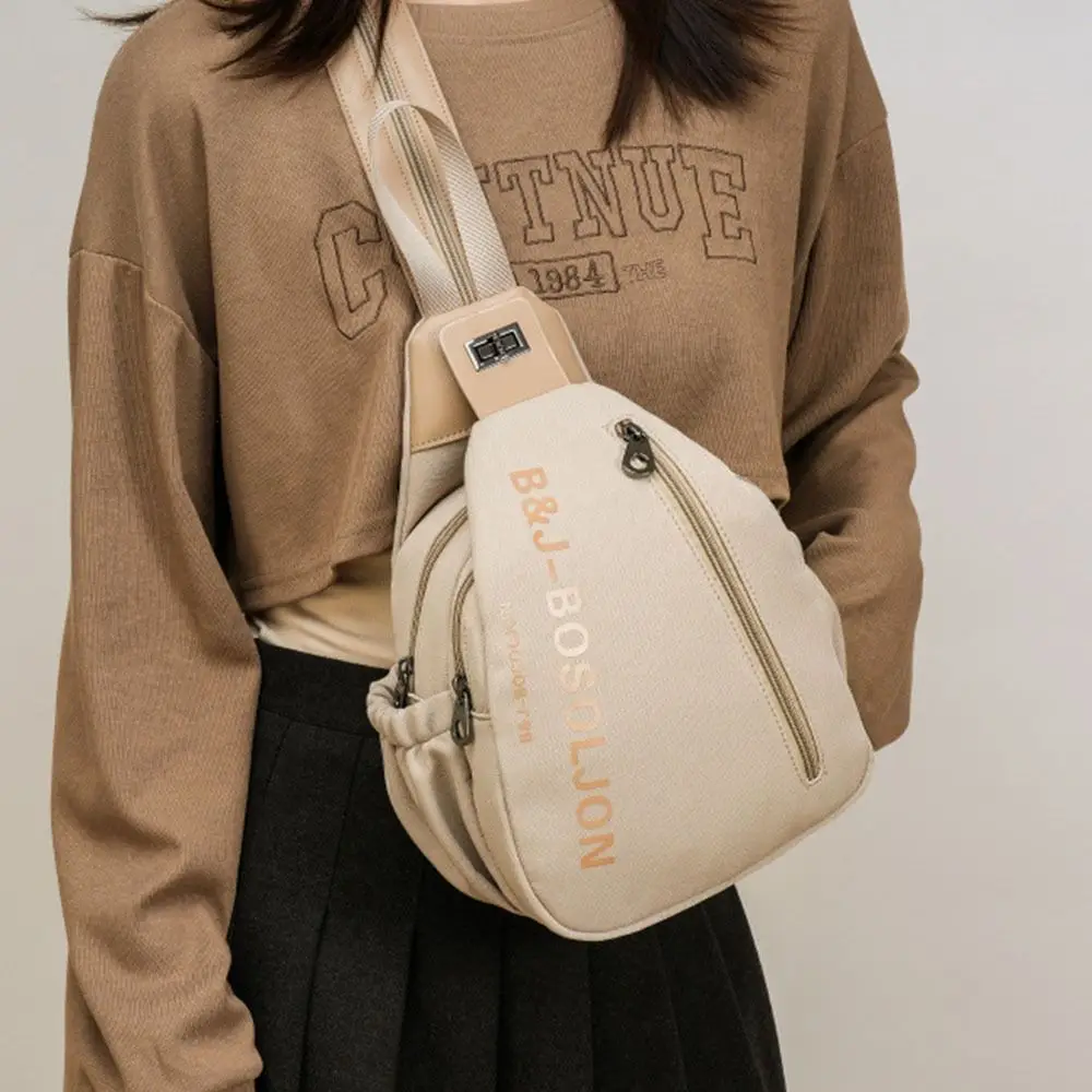 

Casual Multiple Pocket Women Crossbody Chest Bags Multi-purpose Large Capacity Shoulder Bag Travel Backpack Unisex