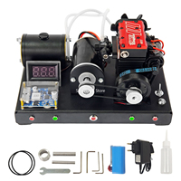 TOYAN FS L200AC Engine Model with Metal Starter Base Finished Product 7cc Inline Two Cylinders Four Stroke Engine Model Toys