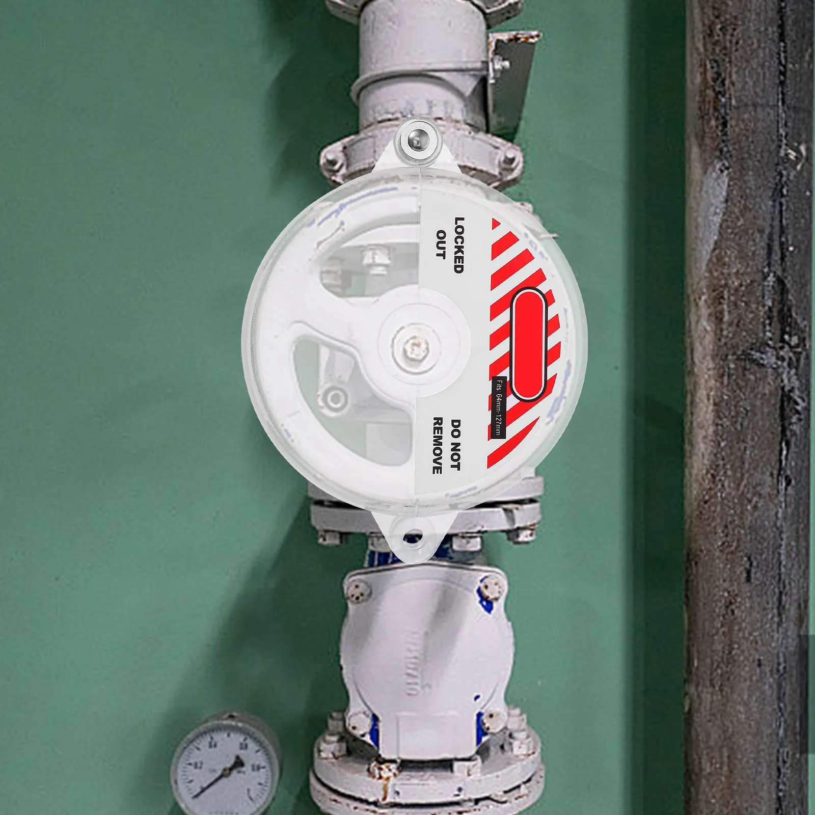 Transparent Valve Lockout Device for Gate Valves Water Spigots Gas Propane Tanks Outdoor Faucets Corrosion Wear High Temp