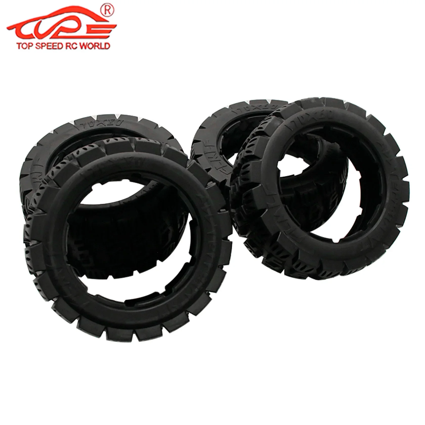 Upgrade Off-road All Terrain Tyre Front or Rear Tire Skin (170x60mm /80mm) for 1/5 Hpi Rovan Rofun KM BAJA 5B SS Buggy Rc Parts