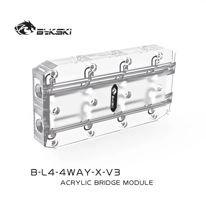 Imagem -02 - Bykski g1 Multi Módulo de Ponte da Placa Gráfica Conectores de Acrílico Uso para Gpu Cartão Sli Cruz Fogo Sistema de Refrigeração Água