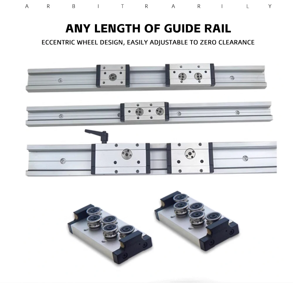1pc Silber Integrierte Dual-achse Linear Guide SGR15 46mm Guide 100mm Bis 1150mm + 1pc Slider Blöcke Für CNC Teile Holzbearbeitung – Detail 5