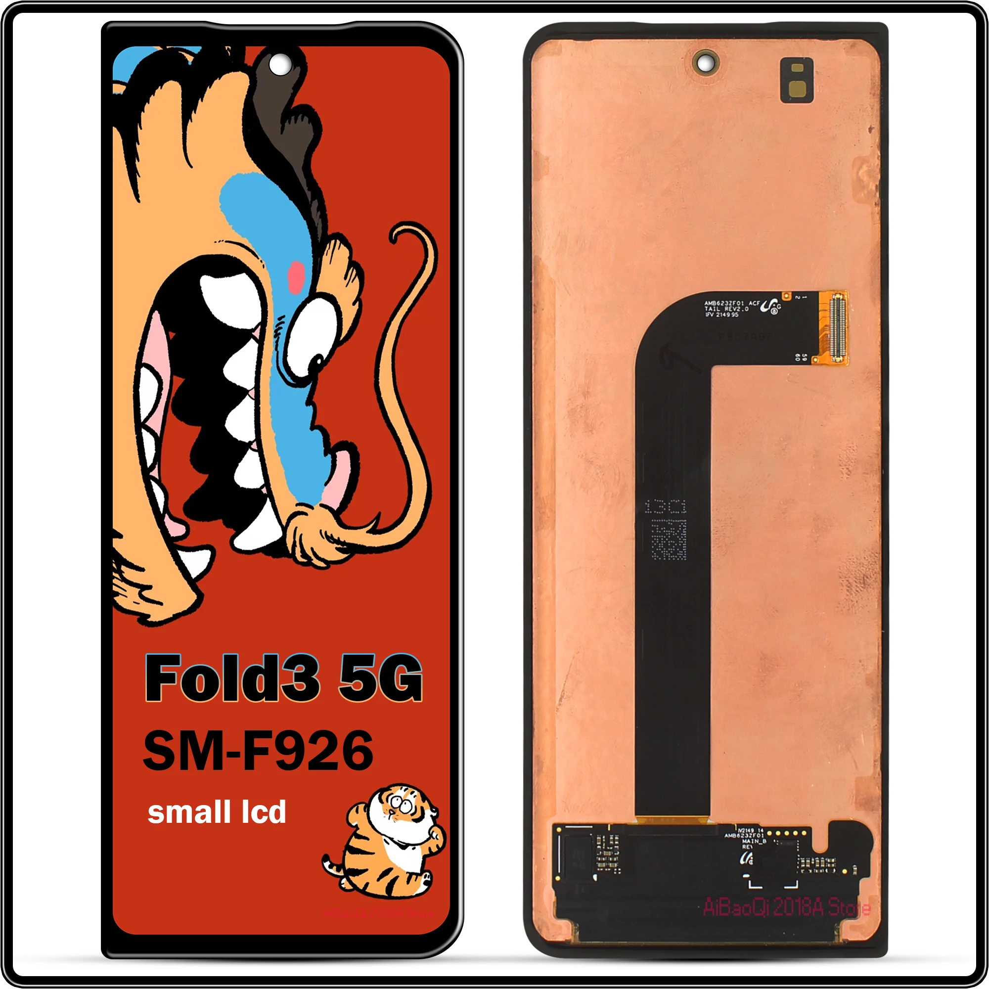 For Samsung Z Fold 3 5G LCD Display With Frame 7.6\