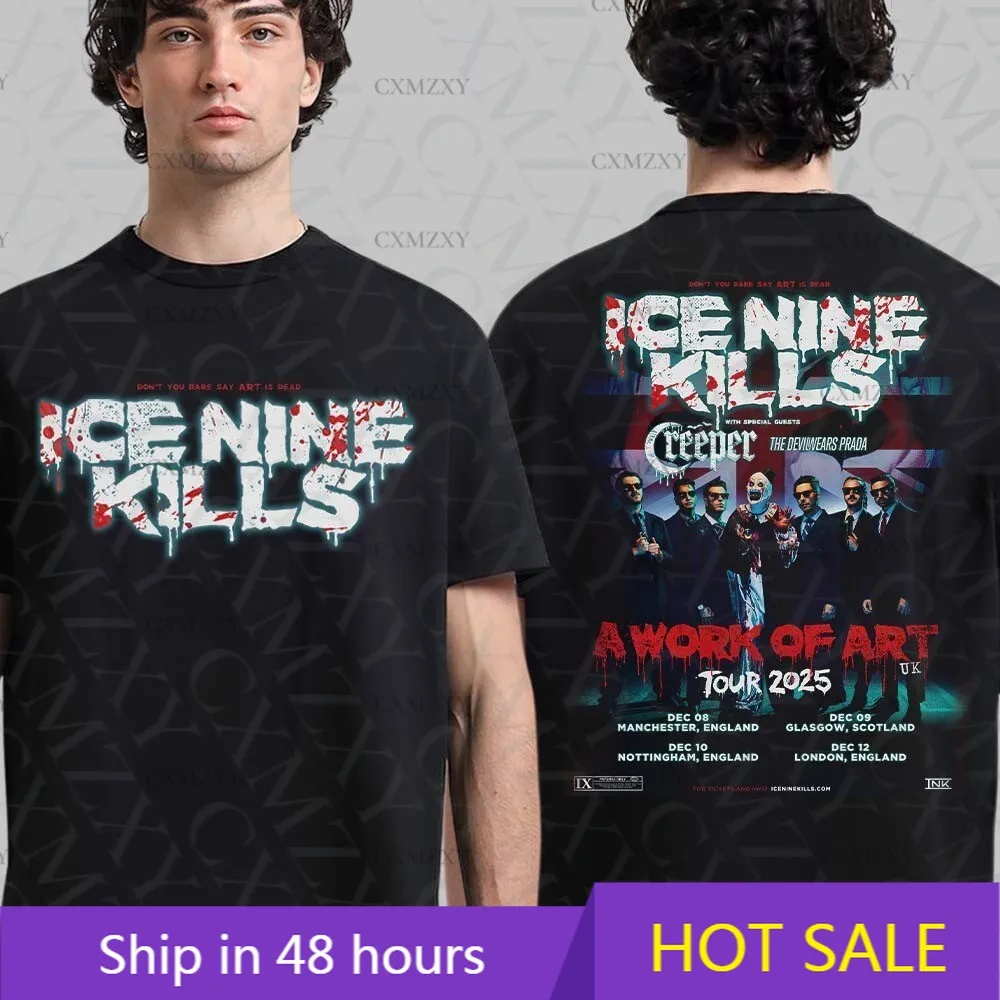

Ice Nine Kills A Work Of Art Tour 2025 UK Tour Dates 100% Cotton T-Shirt