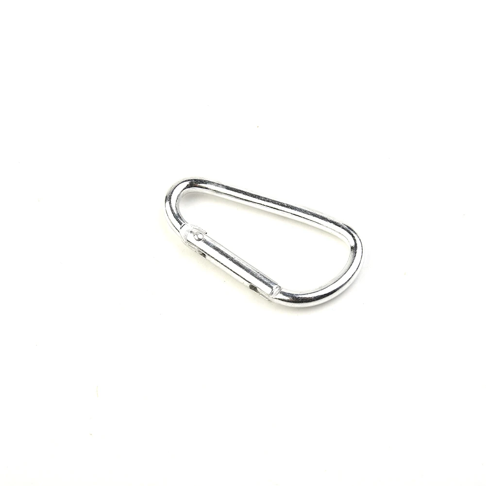 Outdoor Portable Buckles Multi purpose 50/100 pcs Silver/Black Carabiner Spring Belt Clip Aluminum High quality