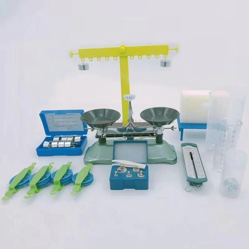 

1 комплект, набор для экспериментов по физической механике, лоток, баланс, пружинный динамометр, тест на давление