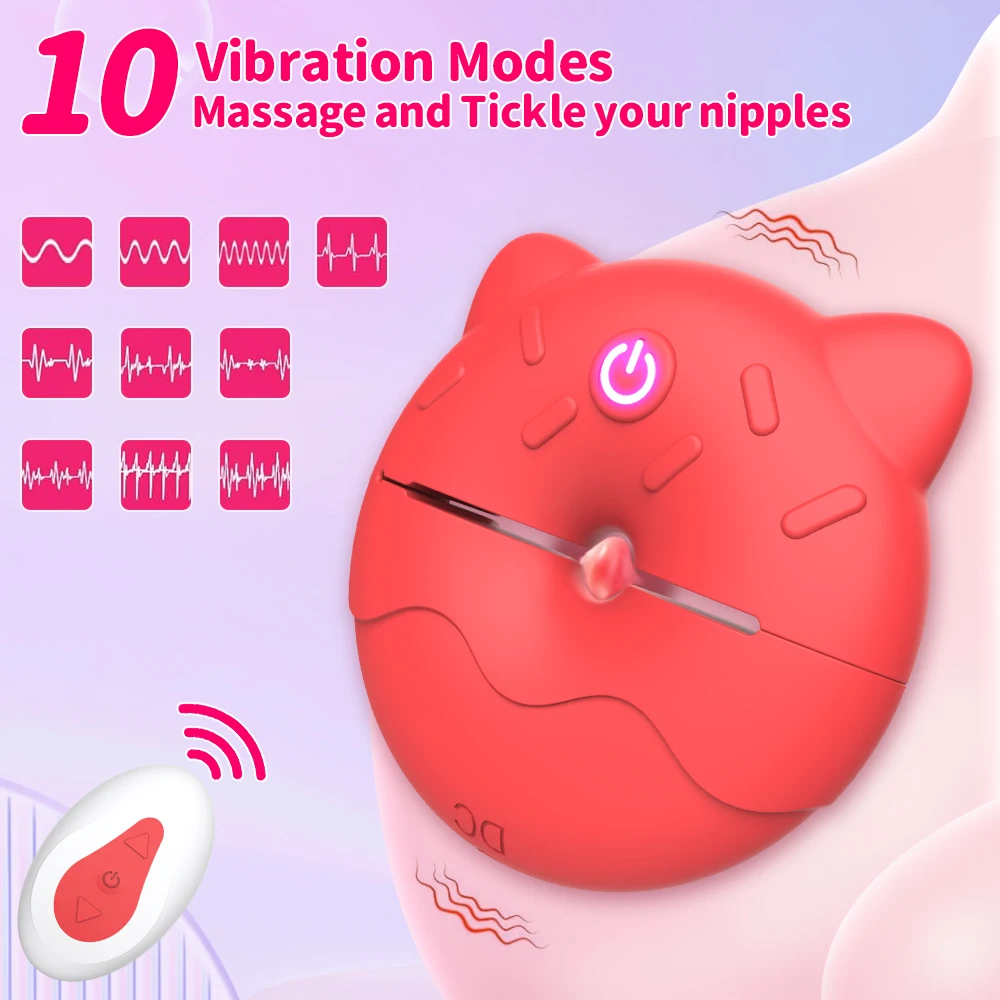 Nipple Clamp Vibrating Sex Toy Nipple Stimulation Vibrator for Women Wireless Control Invisible Wear Breast Massager for Adults