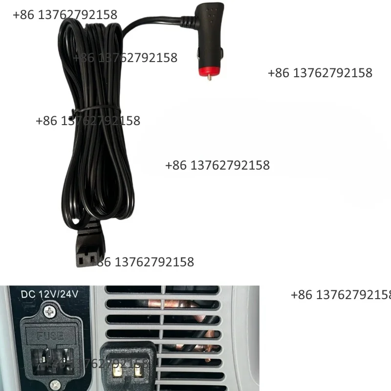 Compatible Alpicool 2.5m Car Refrigerator Cigarette Lighter Power Cord Replacement Spare Parts