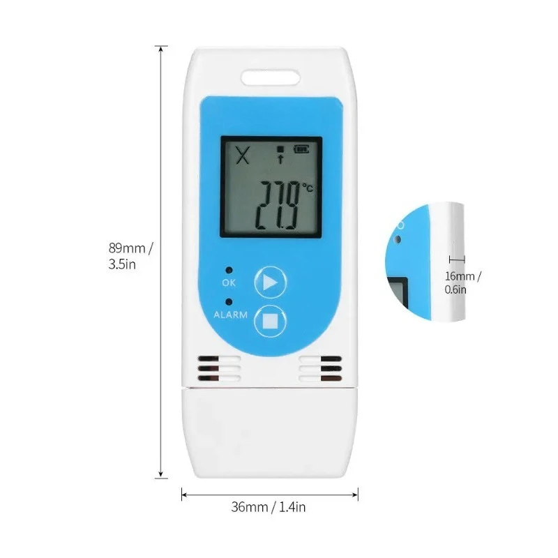 1PCS TempU03 Multi-use PDF Temperature Humidity Data Logger for Pharmaceutical Logistic Fruit Chain
