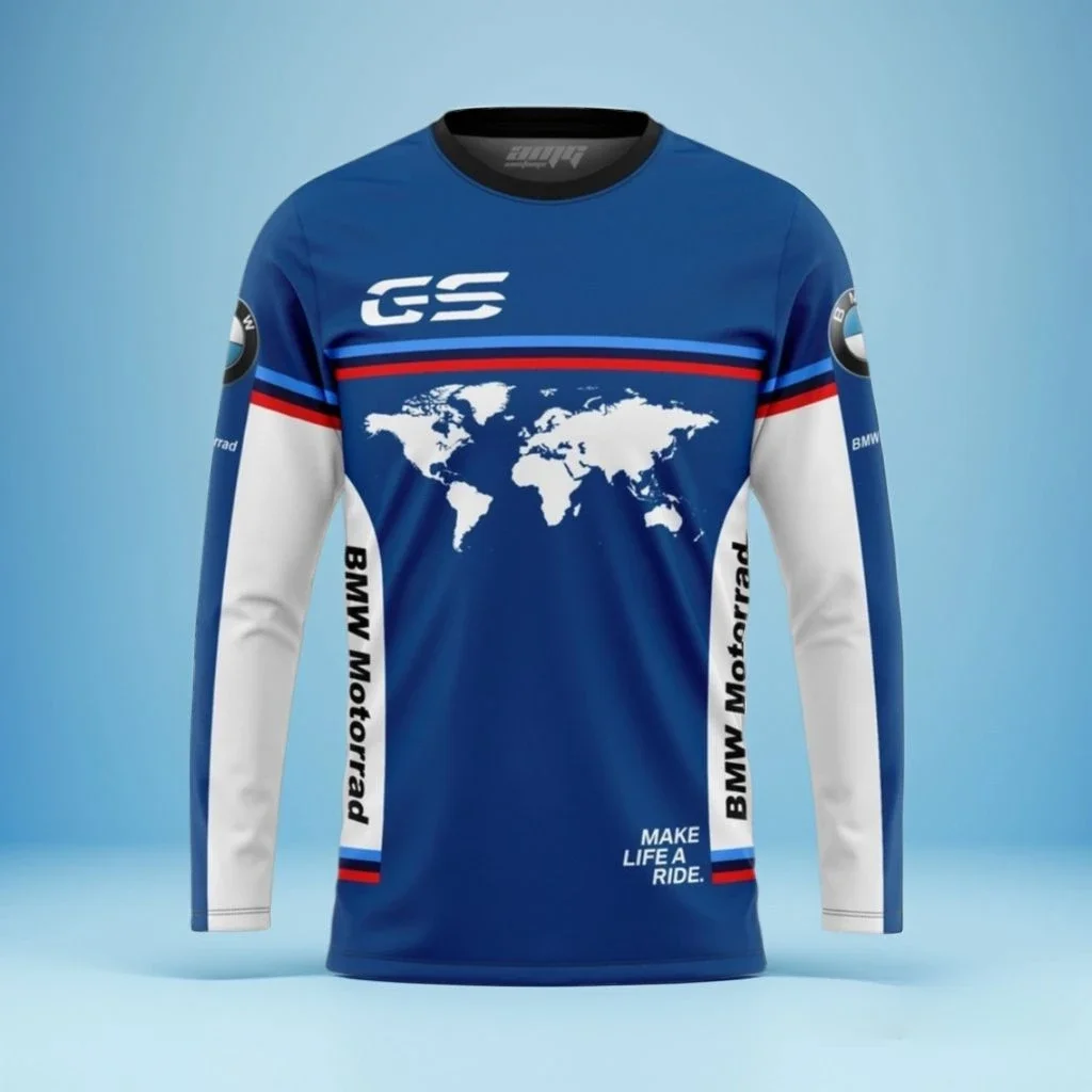 

Make A Life Ride One World One GS For Bmw Motorcycle Off-Road Jersey Men Women Long Sleeve Jersey Breathable Quick-Drying Tops