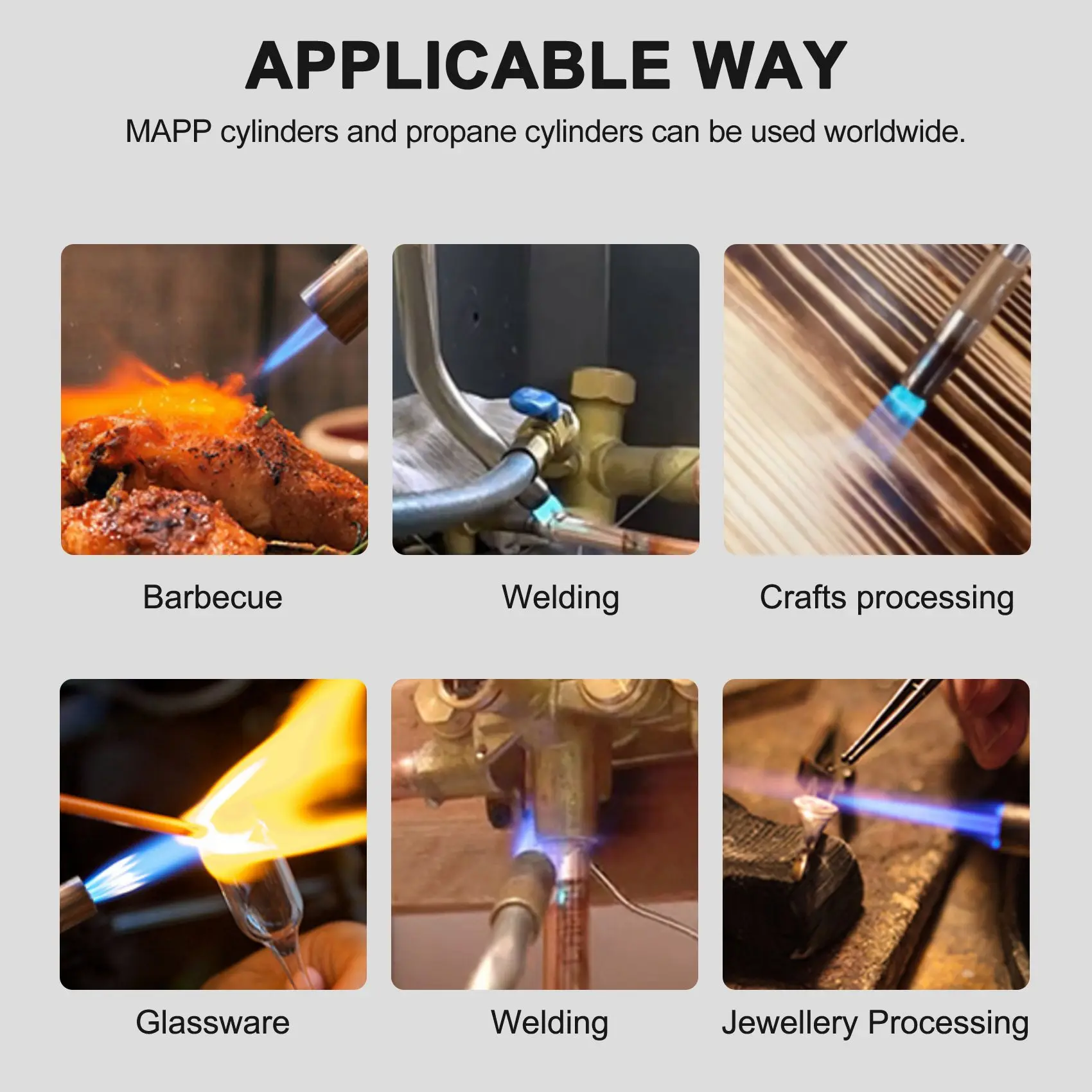 

BVBV Brazing Welding Hose Torch MAPP Propane Soldering Torch with 1.6M Hose