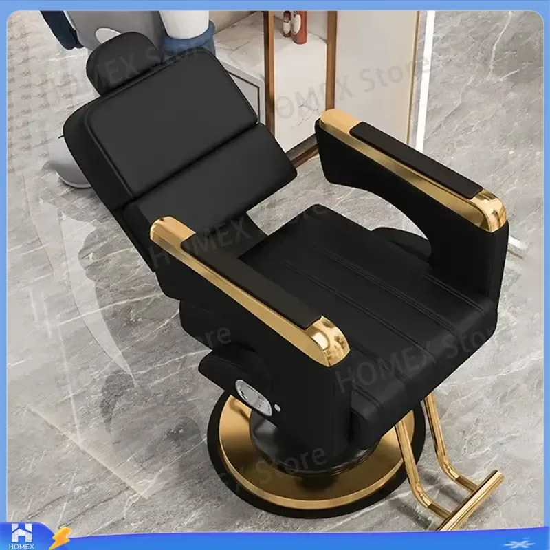 Barber Chair Hydraulic Lift 360 Degree Rotating Salon Furniture Heavy Duty Barber Shop Chair for Hairdresser Styling Station
