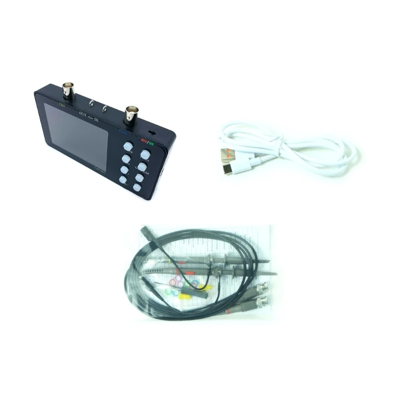 LCD Digital Oscilloscope Auto PWM 10Mhz Rate for Electronic Maintenance