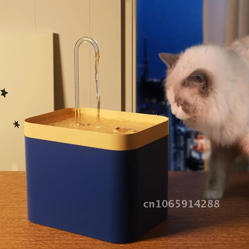 

Filter Automatic Cat Water Fountain USB Powered Electric Mute Pet Cat Dispenser Drinking Pet Drinker for Drinker Water Bowl 1.5L