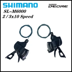 SHIMANO Deore M6000 10 Speed Bike Shifters Lever SL-M6000 10s 10 S 10v MTB Mountain Bicycle Shift Set Trail Rapidfire New M615