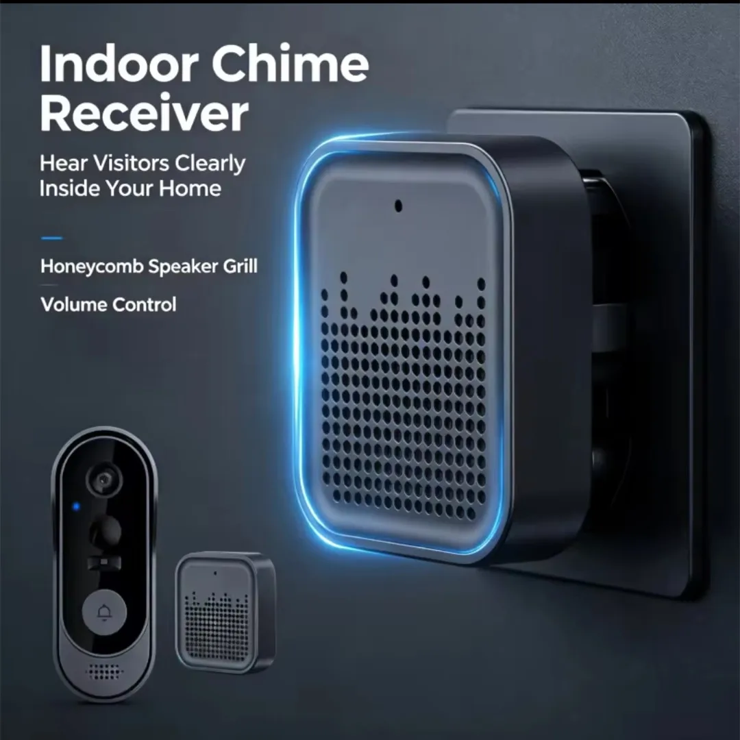 Tuya WiFi Smart Video Doorbell 1080P HD Outdoor Peephole Camera Two-Way Audio Intercom Waterproof Home Security Doorbell