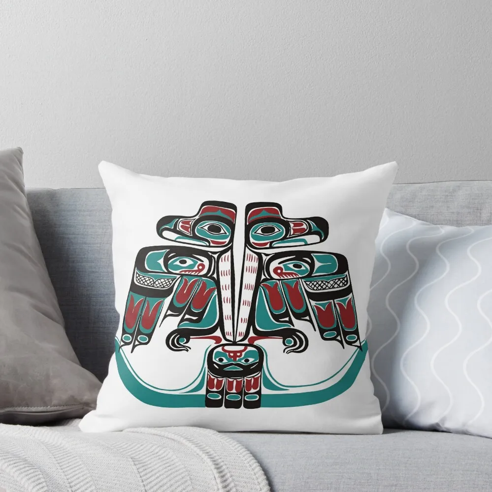 

Northwest Native Art Haida Tlingit Thunderbird Throw Pillow Christmas Pillowcase autumn pillowcase