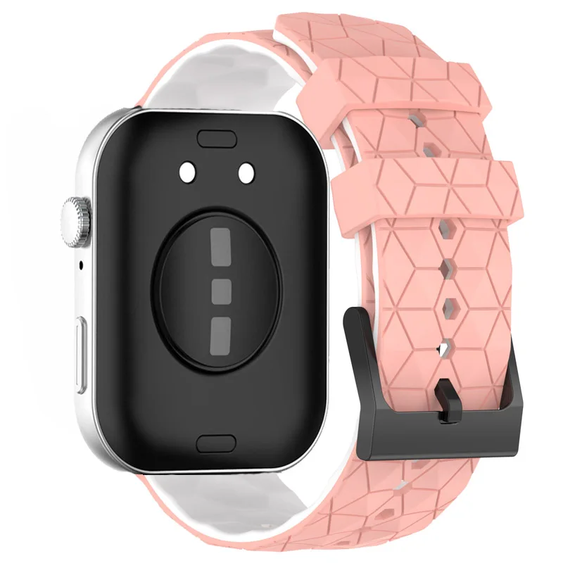 Futebol Padrão Silicone Strap para Huawei Watch, Pulseira Macia, Pulseira para Substituição Sports, Correa