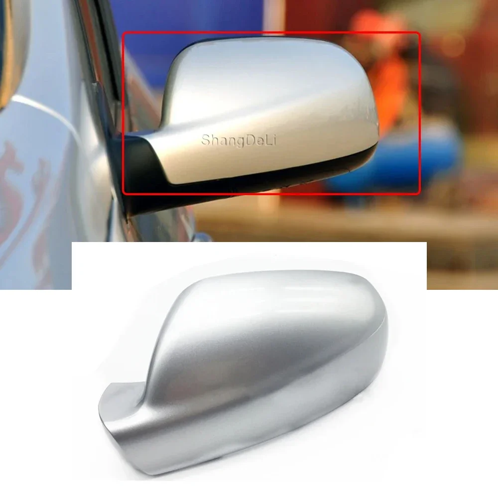 

Car Wing Mirror Covers Rear View Mirror Cap Rearview Mirror Cover for Peugeot 307 2004 - 2012, Left Side Silver Color