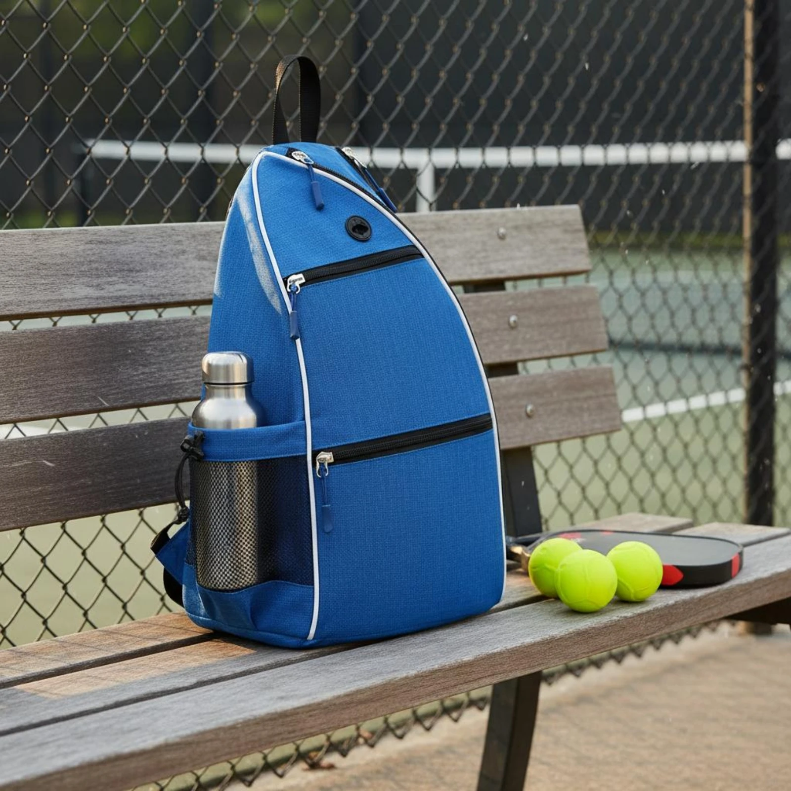 Pickleball Backpack Double-Strap Carry Tennis Backpack Sports Drawstring Bag Lightweight Athletic Gear Breathable Shoulder