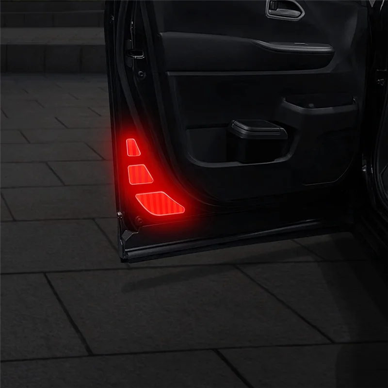 

Reliable-Car Door Warning Reflective Sticker Safety Car Door Opening Warning Reflector Tape For Toyota VOXY 90Series 2022+