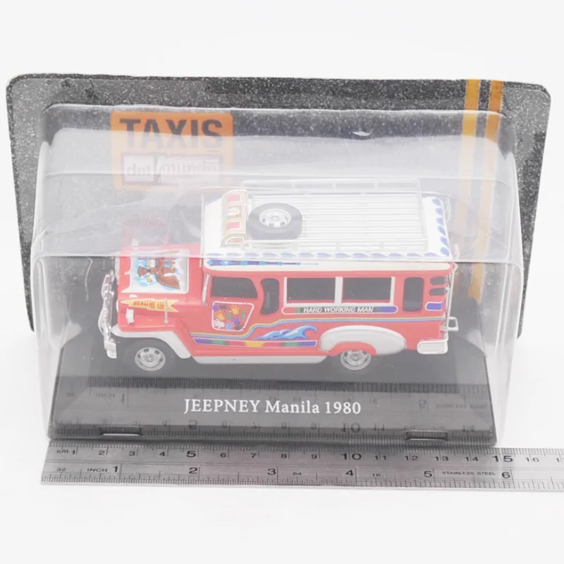 IXO Diecast 1:43 Skala Model Auta Taxi Manila 1980 Wykonany ze Stopu Metalu Gotowy Produkt Symulacja Zabawka Kolekcjonerska Prezent Statyczny Model Wystawowy