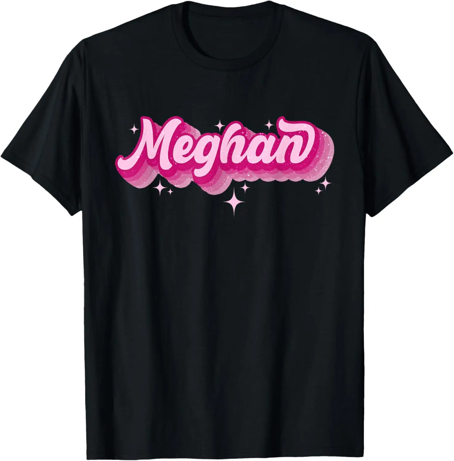 Meghan First Name I Love Meghan Girl Groovy 80's Vintage T-Shirt