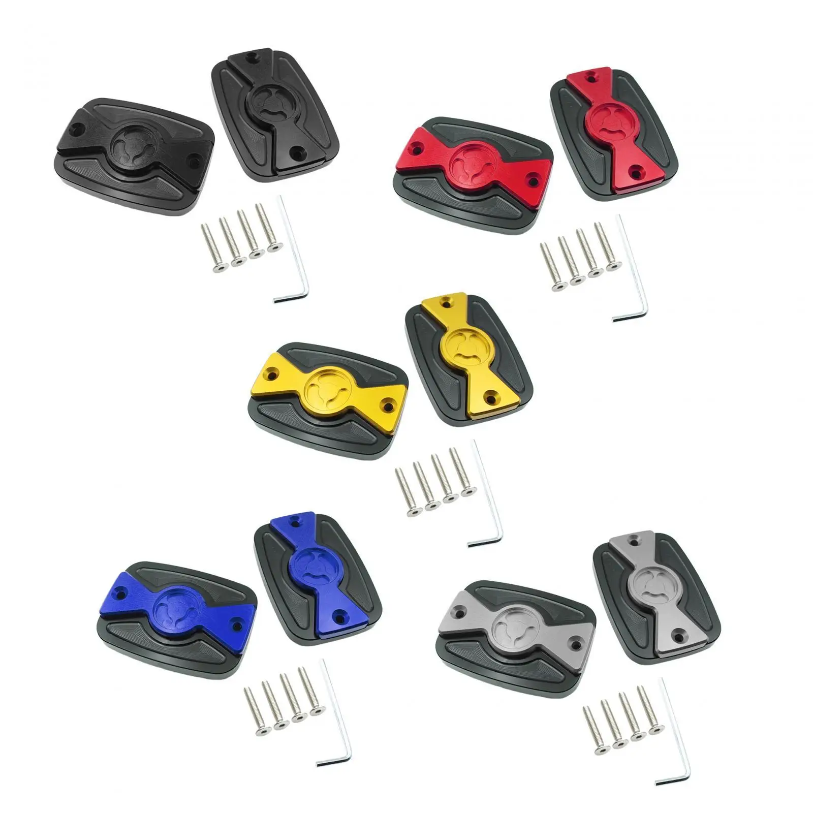 

2Pcs Motorcycle Front Brake Clutch Cylinder Fluid Reservoir Cap Cover/ Direct Replacement Parts for C400x C400GT