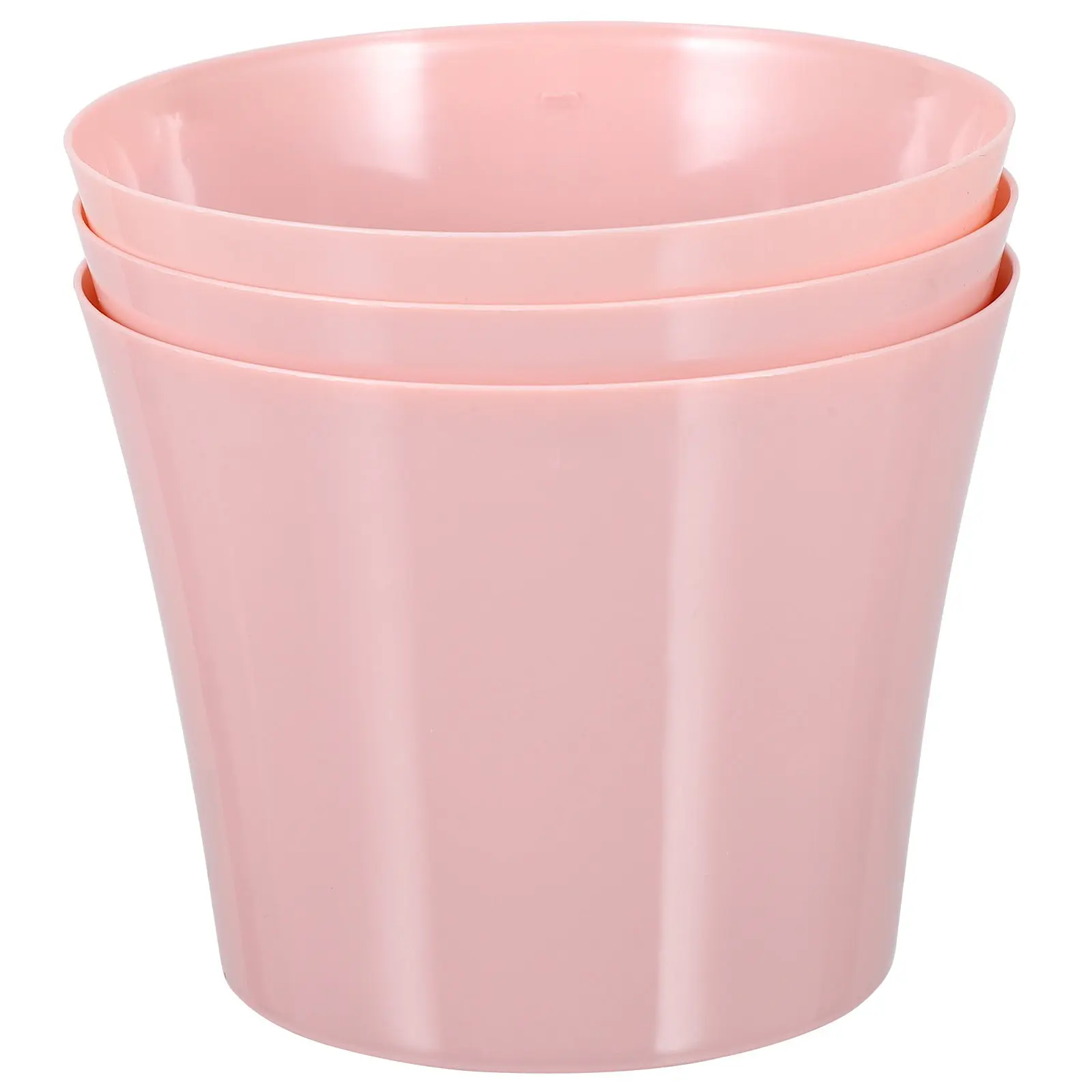 Self Watering Planters 3 Piece Double Layer Water Absorbent Flower Pots for Home Office Indoor Gardening