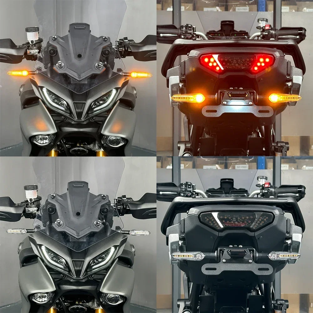 2021-2024 For Yamaha Tracer 9 /GT Tracer9 Tail Tidy License Plate Bracket 9/GT 9GT LED Integrated Taillight Turn Signal Light