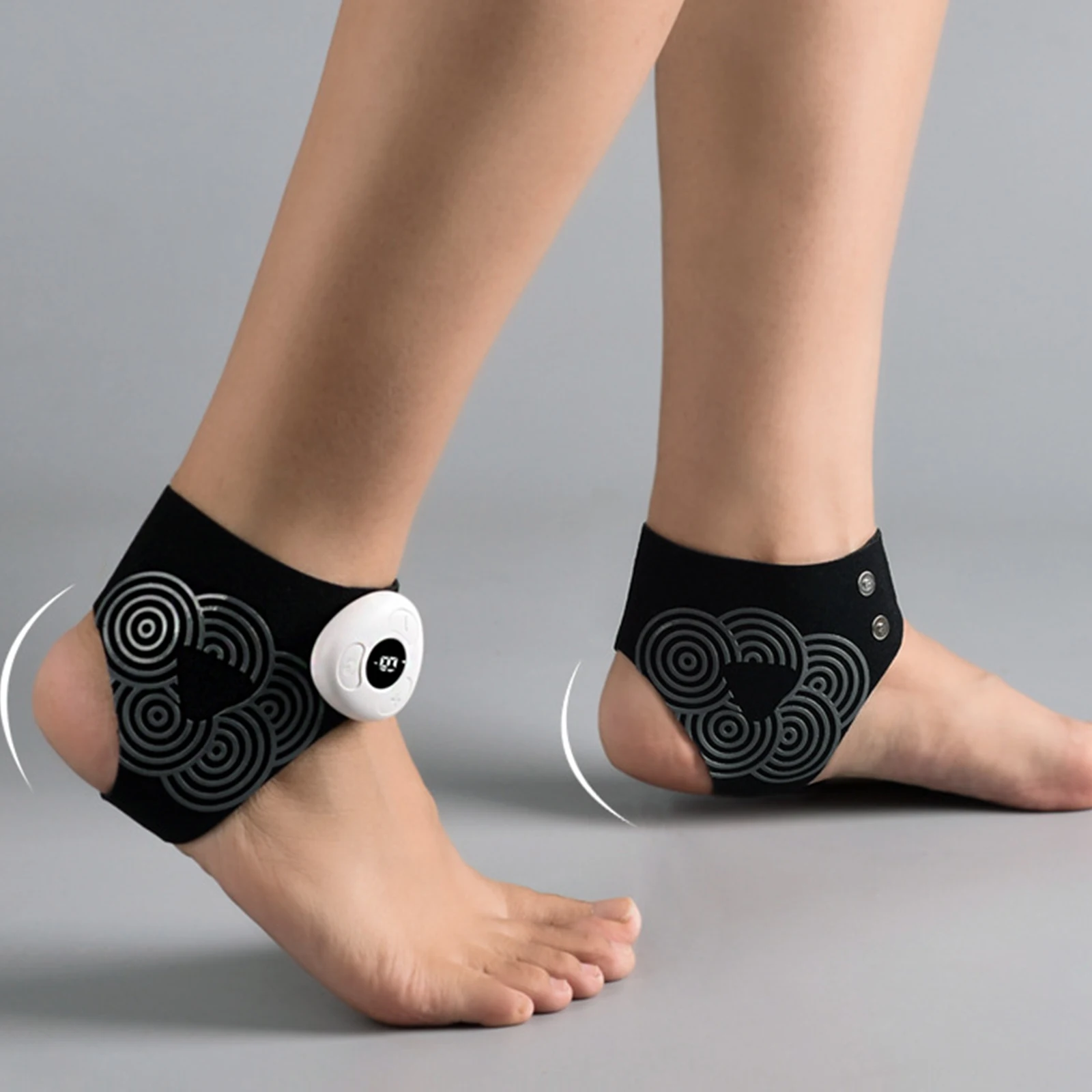 مدلك قدم كهربائي خفيف الوزن رياضي للكاحل يدعم معدات حماية المفاصل المسامية للتدريب في الهواء الطلق والجري #3