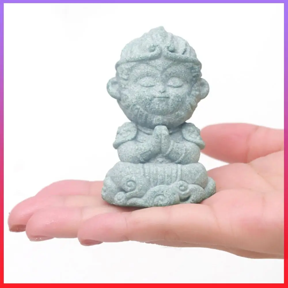 

Small Monkey King Model Resin Monkeys King Statue Wukong Buddha Statue Chinese Myth Wukong Decor Gift for Friends