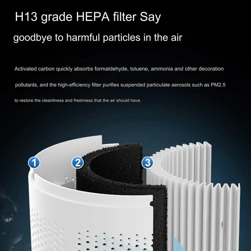 Автоматический очиститель для настольного компьютера, интеллектуальный бытовой USB-портативный очиститель, подходит для автомобиля, домашнего офиса, общежития, простой в использовании B