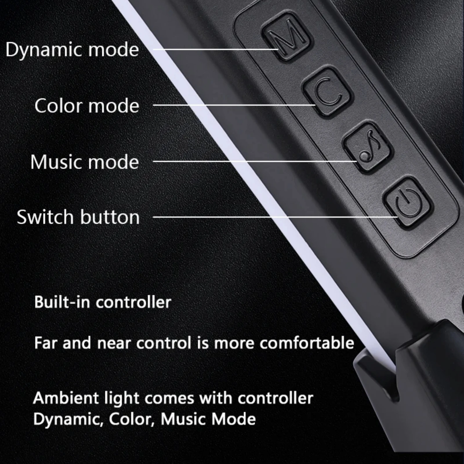 2 قطعة/الحزمة RGB لاقط ضوء الموسيقى إيقاع أضواء USB قابلة للشحن عيد الميلاد الديكور سطح المكتب RGB ضوء بار إيقاع الموسيقى #4