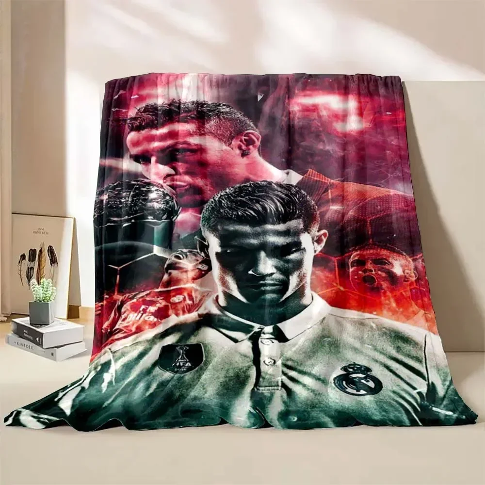 CR7 Ronaldo Flannel Blanket Fashion Portable Home Travel Camping Sofa Picnic Blanket