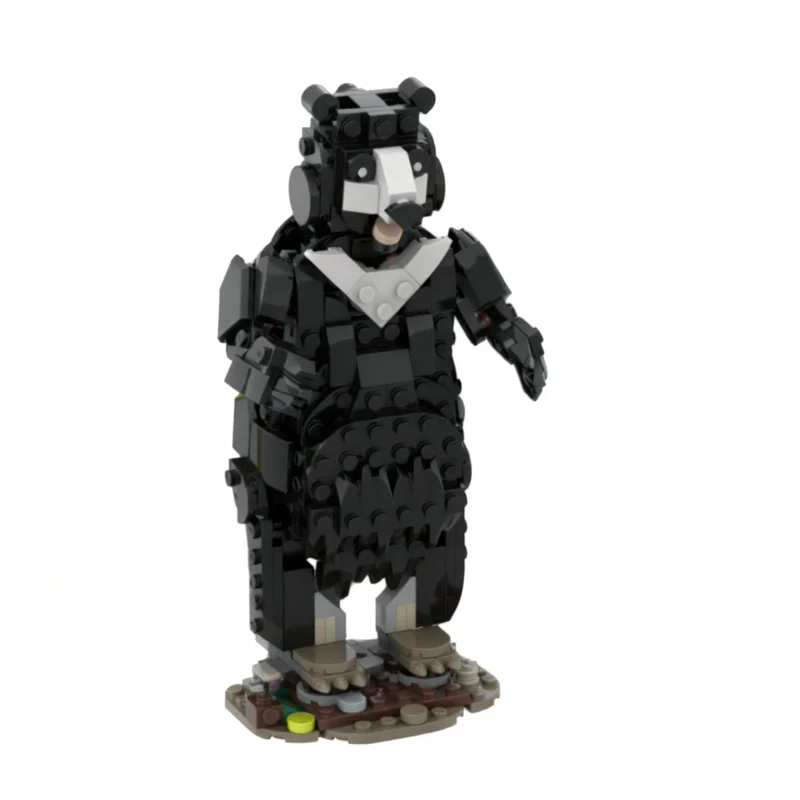 

412pcs MOC Asian Black Bear Creator 3 1 Model Building Blocks Construction Toy Christmas Gifts DIY Creative Idea Education Brick